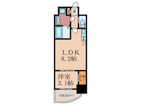 SERENｉTE福島ｓｃｅｌｔｏの物件間取画像